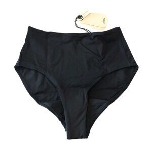 Prana Sun Shade Bikini Bottom High Rise Black XS